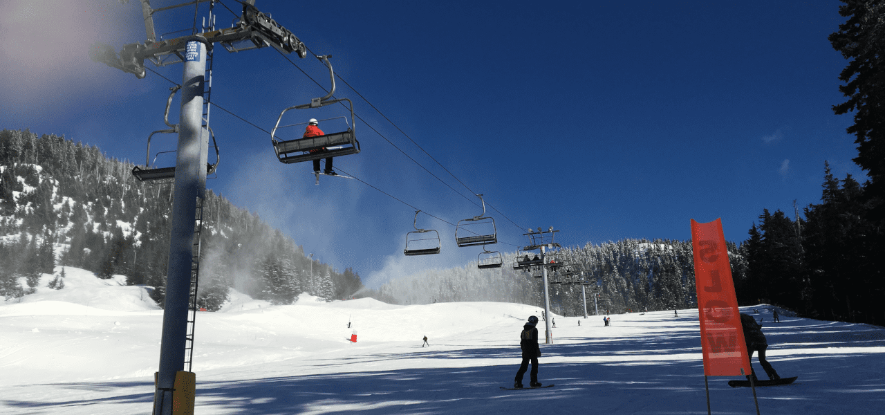 カナダのスキー天国の様子