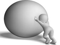 語学学校の外で努力をしている人